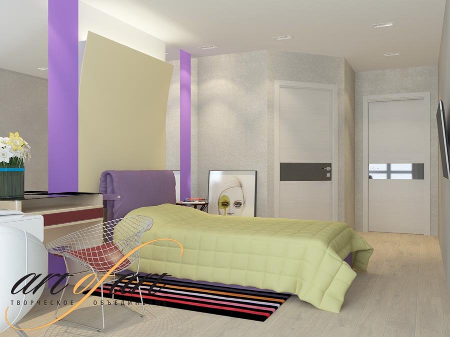 Дизайн интерьера квартиры в ЖК Акварели, МО, г. Балашиха